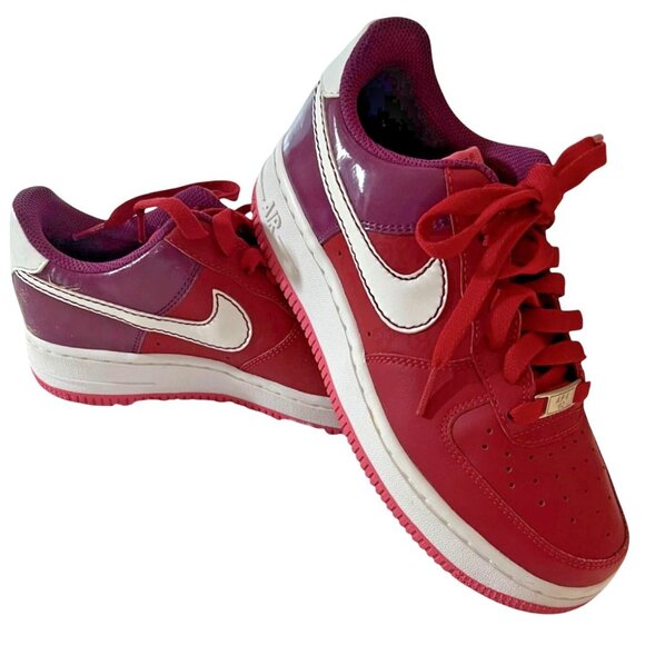 Nike Air Force 1 Shoes Youth Size 4Y Low Top VALENTINES Day edition - Picture 1 of 7